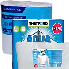 Gyorsan lebomló kemping WC papírok