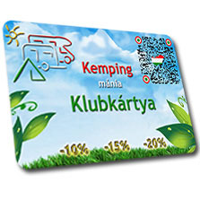 Kempingmánia Klubkártya