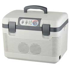 Hűtődoboz 19l + kijelző 230V/24V/12V dupla motor hűt/fűt