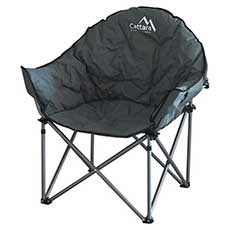 Cattara LISBOA – Prémium párnázott kempingszék extra mély ülőfelülettel, 120 kg