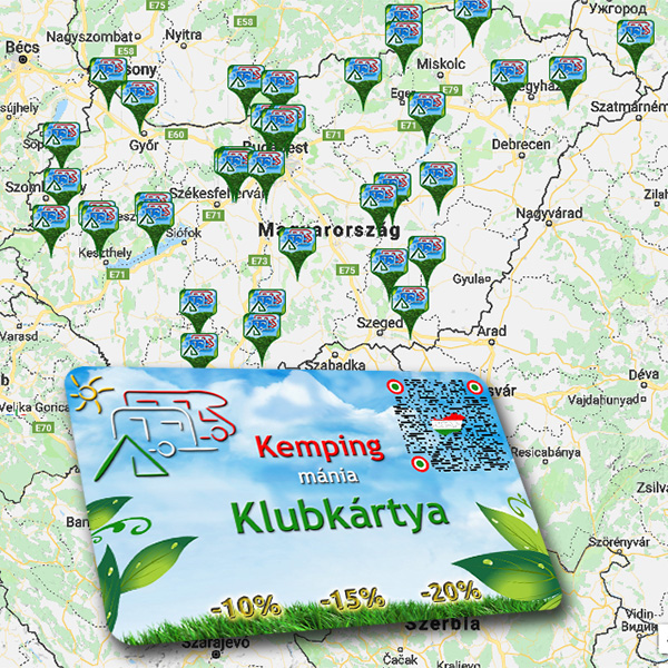 Kempingmánia Klubkártya