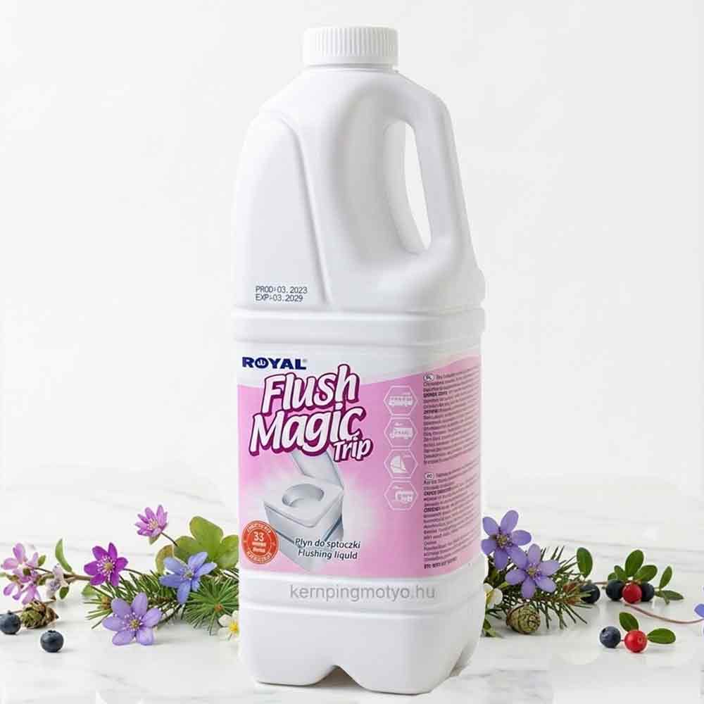 Royal Flush Magic Trip – Forest Illatú Öblítőfolyadék Mobil Toalettekhez