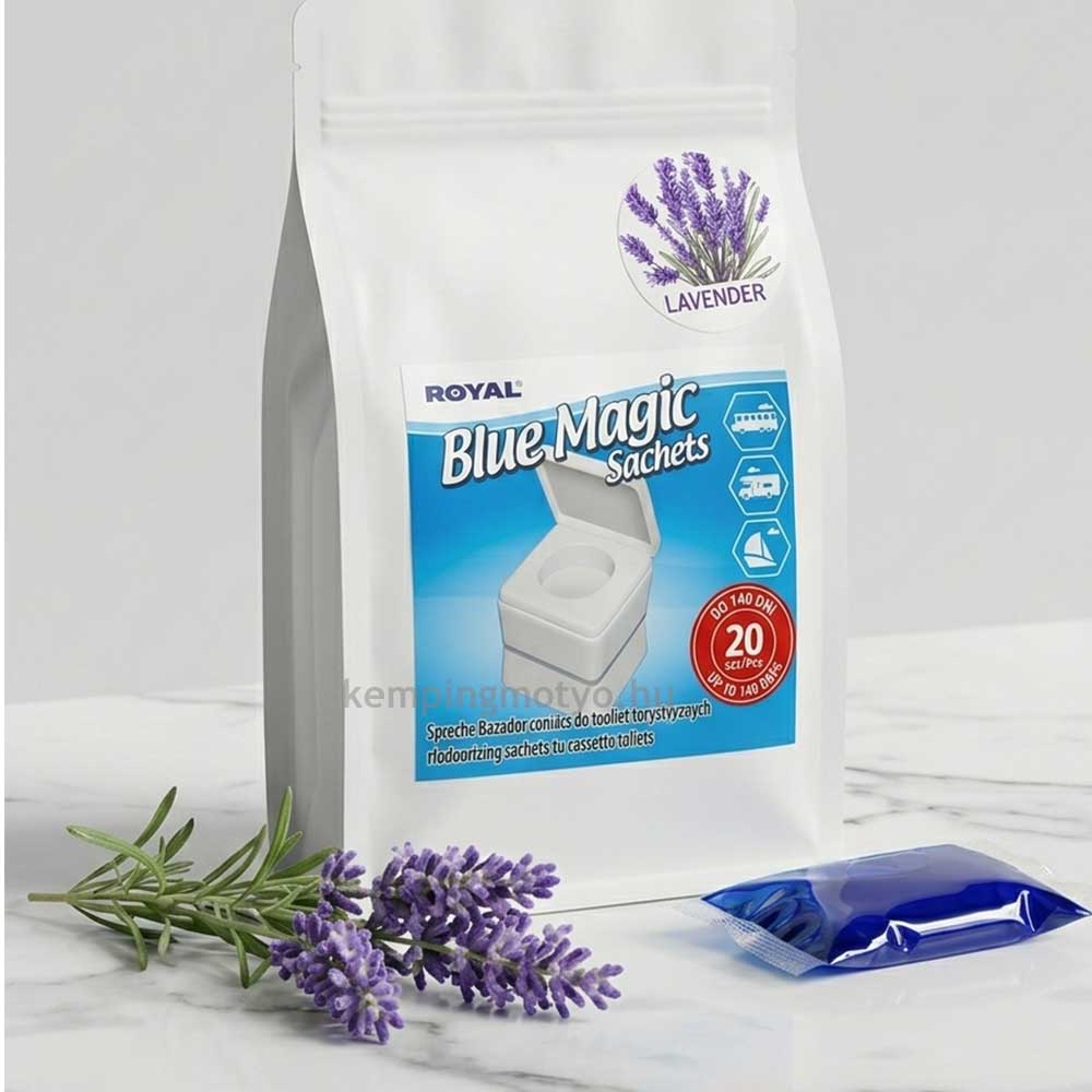 Royal Blue Magic Sachets levendula illatú tasakos wc lebontószer doypack